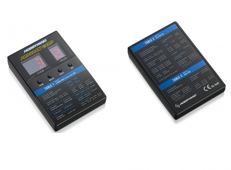 HOBBYWING PROGRAM CARD-GENERAL