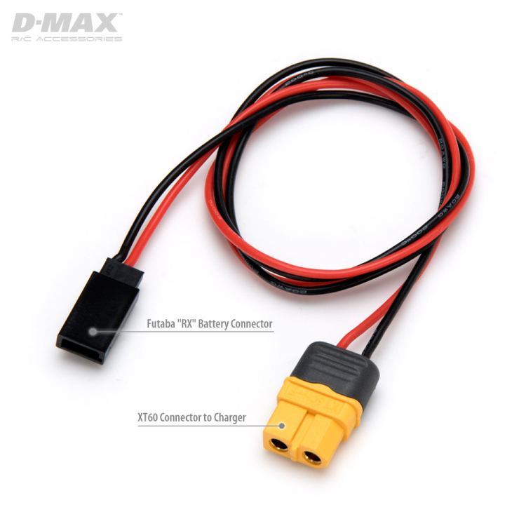 LADEKABEL FUTABA RX TIL XT60 20AWG 500mm