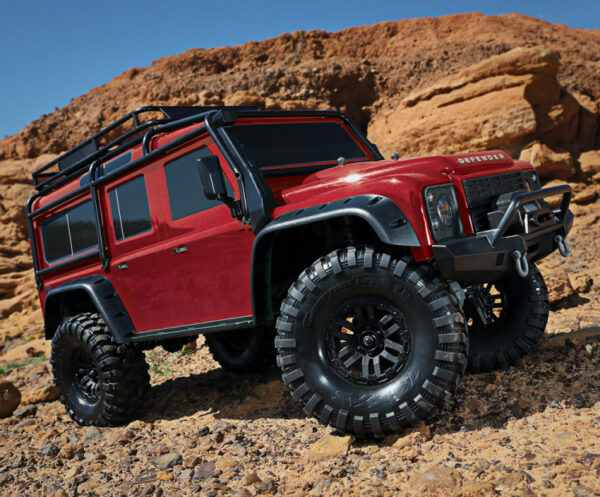 LAND ROVER DEFENDER SCALE & TRAIL 4WD RØD- TRAXXAS (TRX82256-4-RED) - Bilde 3