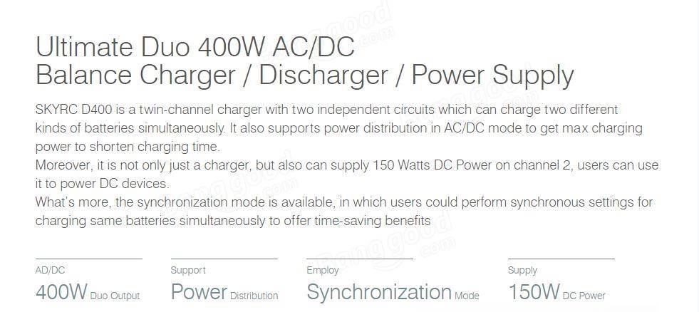 ULTIMATE DUO 400W SKYRC 100123-02