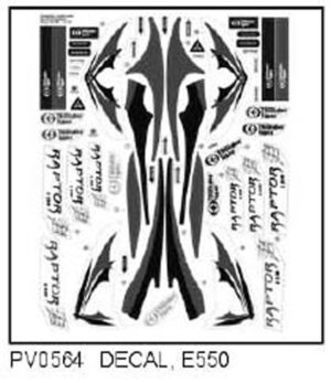DECAL, RAPTOR E550