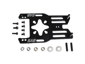 ALUMINIUM MOTOR MOUNT FLAT BLACK