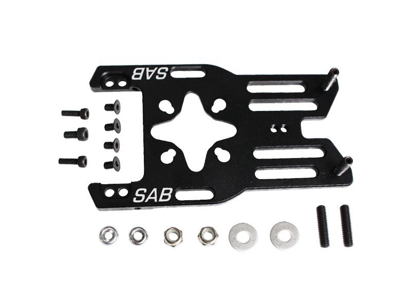 ALUMINIUM MOTOR MOUNT FLAT BLACK