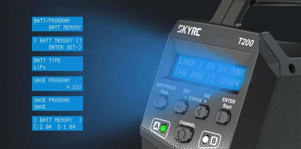 SKYRC T200 12/220V 2x100W COMPUTERLADER