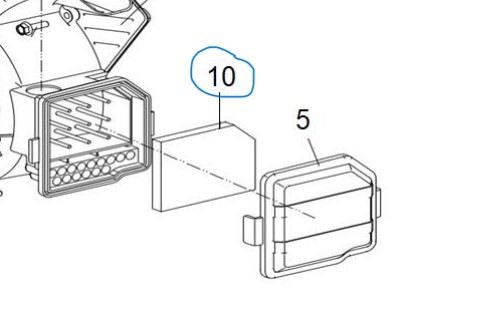 LUFTFILTER SPONGE STRØMAGGREGAT HECHT IG2201