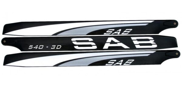 MAIN BLADES 540 3-BLADES 3D SILVER BLACKLINE - Bilde 1