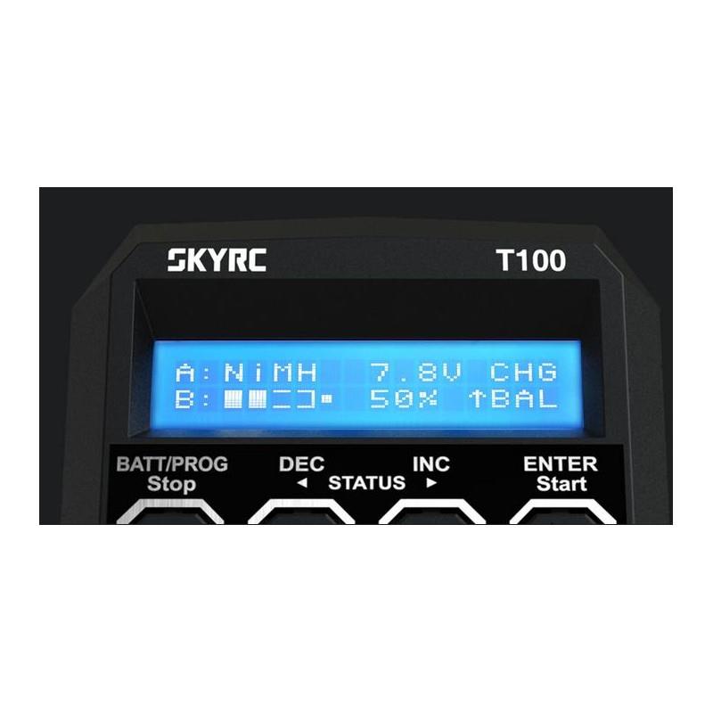 T100 AC DUAL 2X50W SKYRC BALANCE CHARGER
