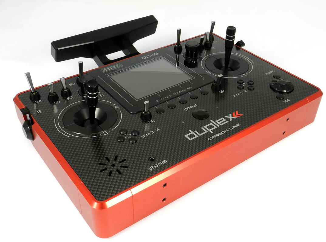 JETI DUPLEX DC-16 II CARBON LINE RED MULTIMODE - Bilde 1