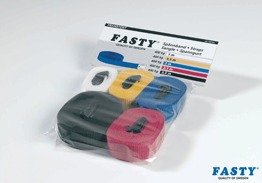 PAKKESTROPP 5 ULIKE LENGDER - FASTY