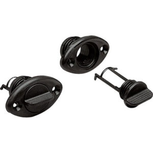 LENSEPLUGG M/SKRUHULL NYLON SORT 197114