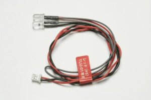 LED LIGHT RED 5MM 1PAR TAMIYA
