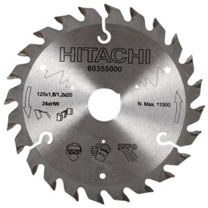 SIRKELSAGBLAD TCT 125X1,6MM 24T 20MM HULL - HIKOKI