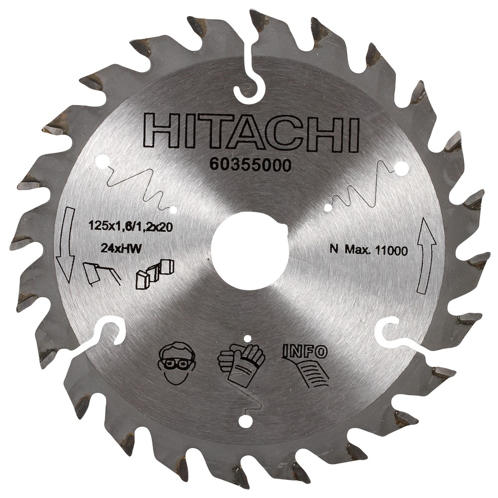 SIRKELSAGBLAD TCT 125X1,6MM 24T 20MM HULL - HIKOKI