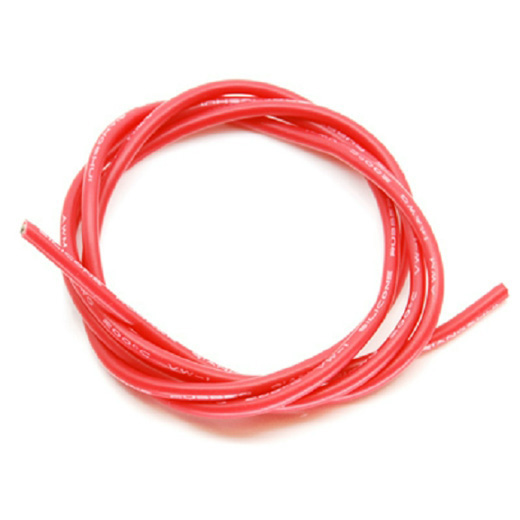 10AWG SILIKONKABEL RØD 1M