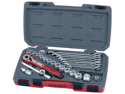 PIPENØKKELSETT 40 DEL. T3840 - TENG TOOLS