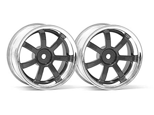 RAYS GRAM LIGHTS 57S-PRO CHROME/BLACK (3MM OFFSET) HPI