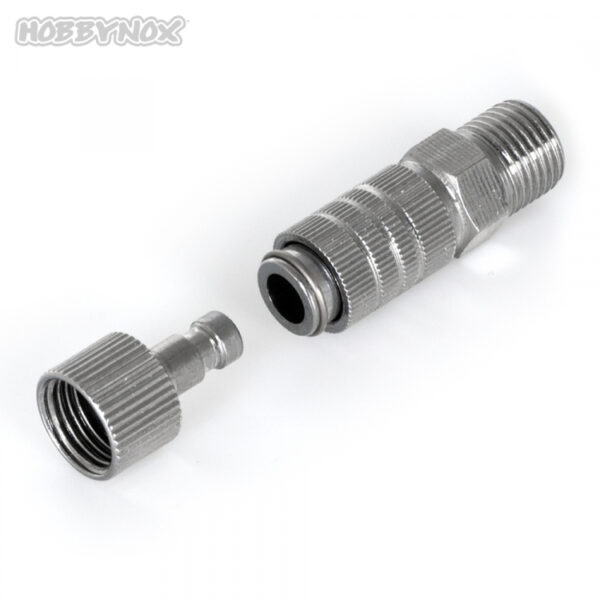 AIRBRUSH QUICK COUPLER G1/8 W/2 MALE PARTS - Bilde 4