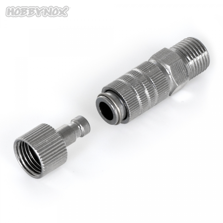 AIRBRUSH QUICK COUPLER G1/8 W/2 MALE PARTS
