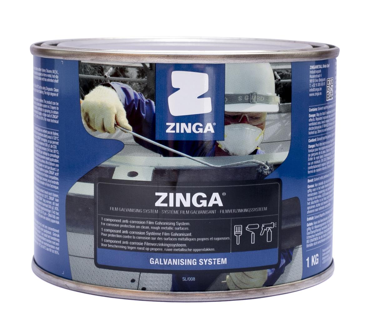 ZINGA BOKS 1 KG GALVANISK KORROSJONSBESKYTTELSE - Bilde 1