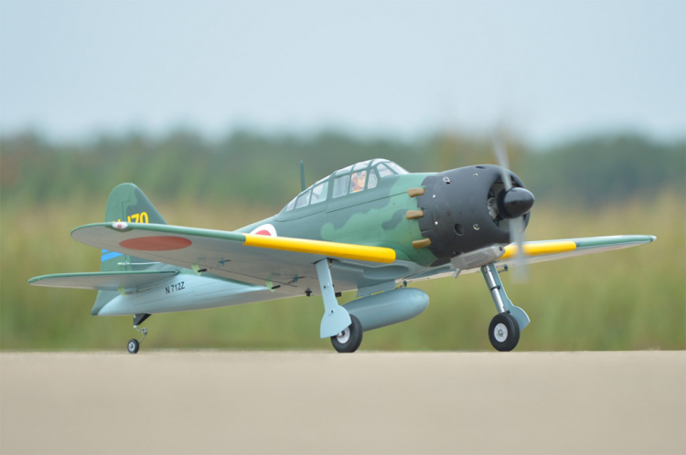 BLACK HORSE A6M ZERO 1720MM 15CC ARF