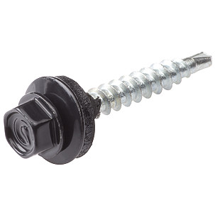 SELVBORENDE FARMER SKRUE 5,5X25 SORT RAL 9011 BORK.2-4MM