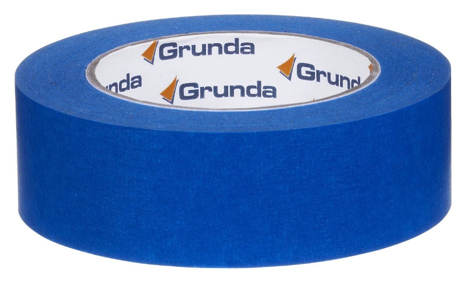 MASKERINGSTAPE 38MM UTENDØRS BLÅ 50M - GRUNDA UV-BESTANDIG