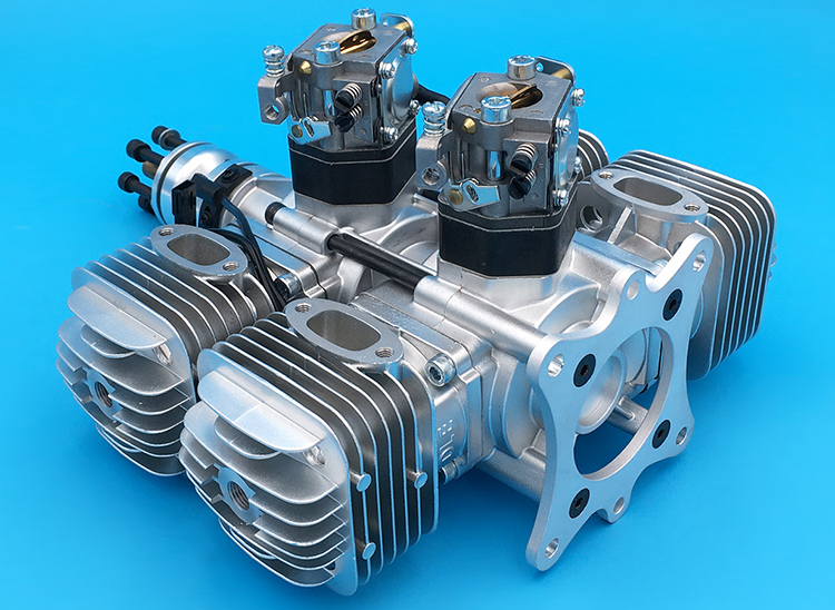 DLE 120CC B4 BENSINMOTOR MED POTTE OG TENNING