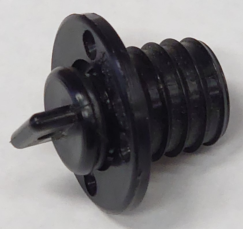 LENSEPLUGG NYLON SORT