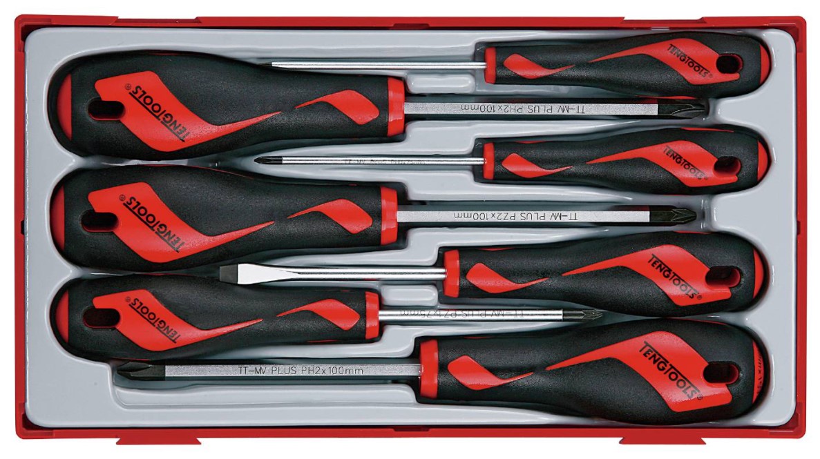 SKRUTREKKERSETT 7 DELER TT917N - TENG TOOLS - Bilde 1