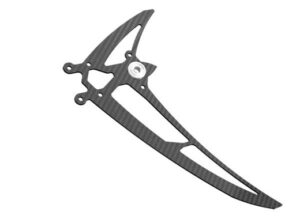 CARBON VERTICAL FIN W BALL BEARING, LOGO 480