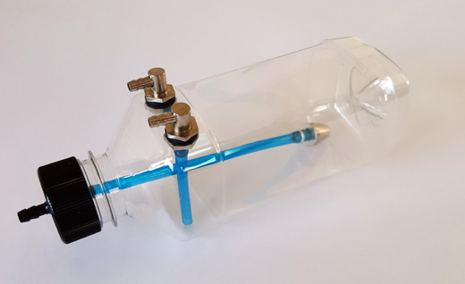 FUELTANKE TRANSPARENT 260ML - 15-20CC MODELLER