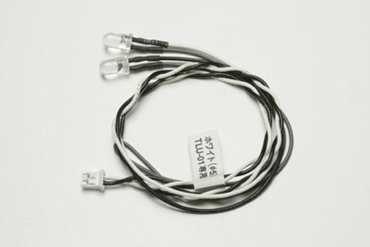 LED LIGHT WHITE 5MM 1PAR TAMIYA