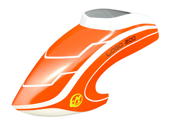 CANOPY NEON ORANGE/WHITE LOGO 200