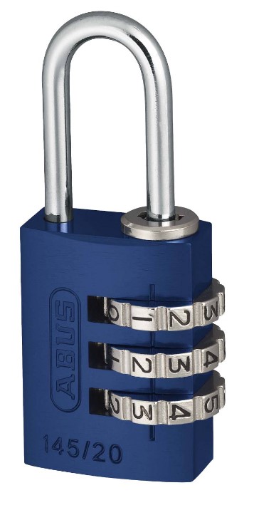 HENGELÅS MED KODE 145/40C BLÅ- ABUS