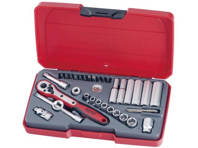 PIPENØKKELSETT 1/4 T1435AF - TENG TOOLS