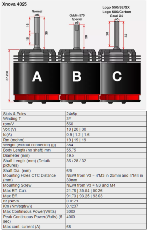 XNOVA 4025-560 SHAFT B