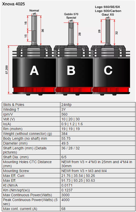 XNOVA 4025-560 SHAFT B - Bilde 2