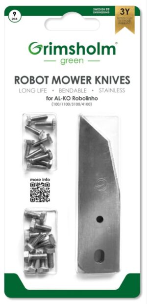v02_C0A4FDF11D152DF27C1700DE4A70DCCC-1.jpg KNIVER ROBOT AL-KO ROBOLINHO (100,1000 m/fl) 9STK M/SKRUER GRIMSHOLM