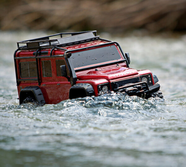 LAND ROVER DEFENDER SCALE & TRAIL 4WD RØD- TRAXXAS (TRX82256-4-RED) - Bilde 5