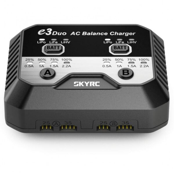 SKYRC E3 DUO LIPO DOBBEL LADER 2-3S 220V - Bilde 2