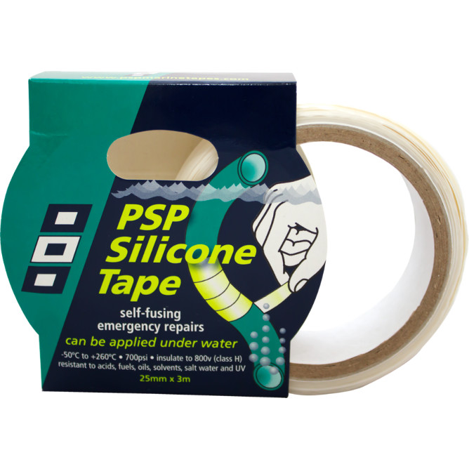 SILICONTAPE HVIT 3000X25MM