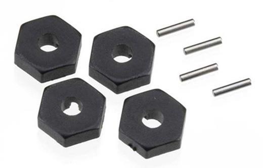 WHEEL HUBS HEX/AXLE PINS VXL (4) - TRAXXAS