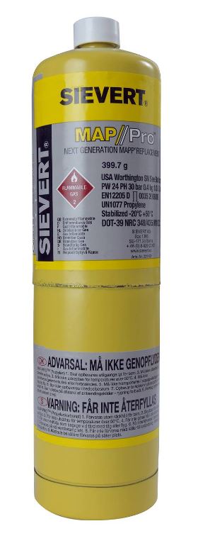 PROPANFLASKE 2400 °C MAPP 400G 221183 - SIEVERT US 1"