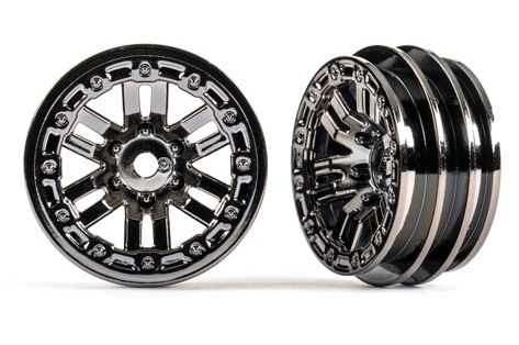 FELG 1,0" BLACK-CHROME TRX-4M - TRAXXAS