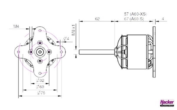 HACKER A60-5XS V4 28-POLE KV420 - Bilde 4