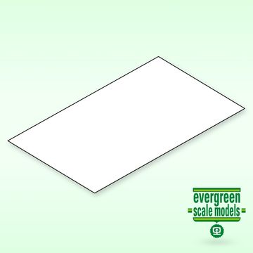 PLASTPLATE 1,5MM 1.5x150x300MM (1) POLYSTYREN HVIT