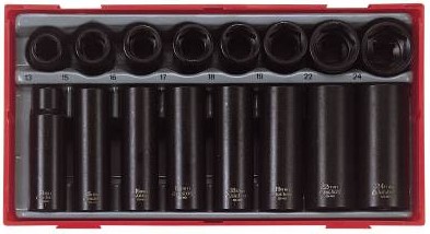 KRAFTPIPESETT 1/2 16 DELER TT9116N - TENG TOOLS