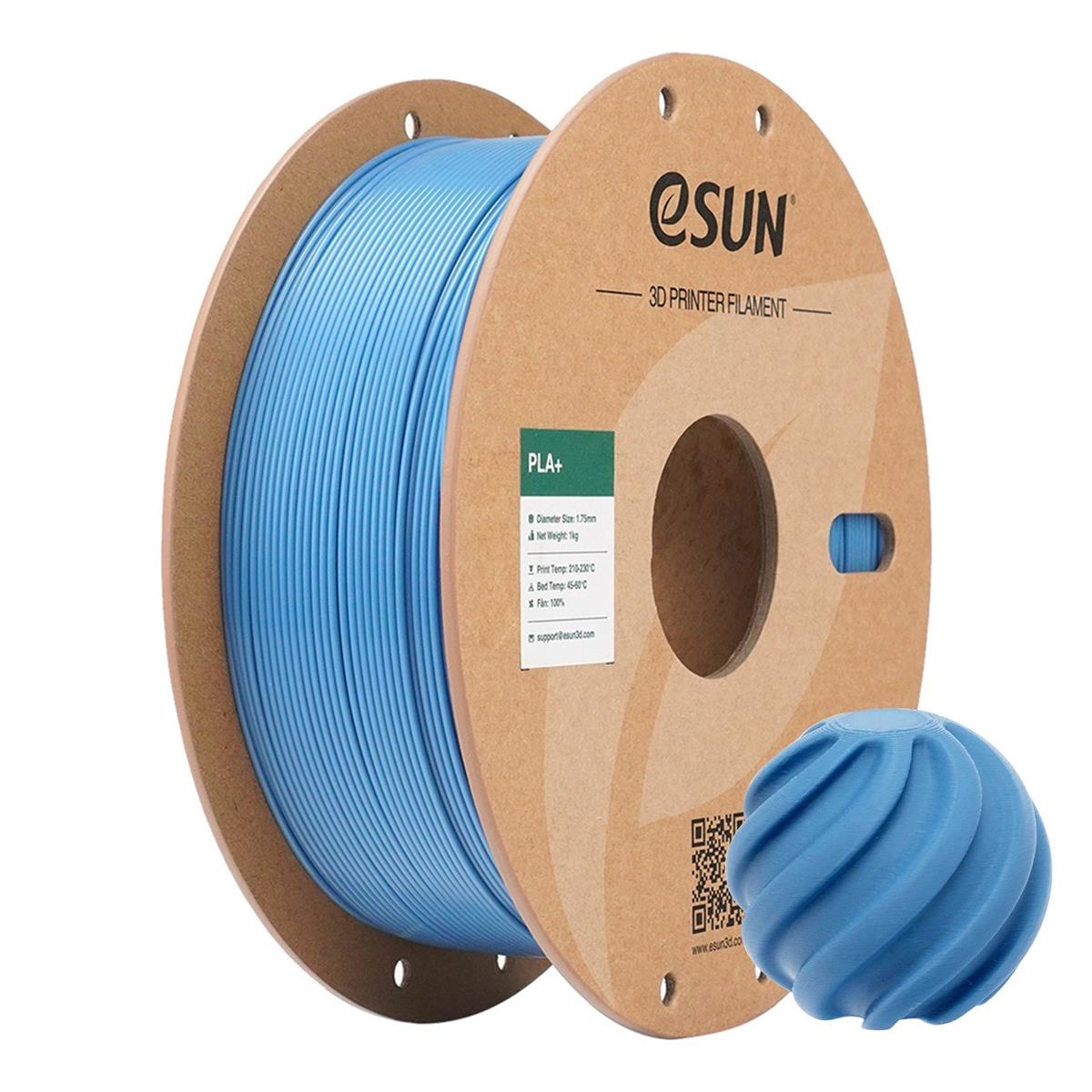 eSUN PLA+ 1.75mm 1kg - HAZE BLUE - Bilde 1