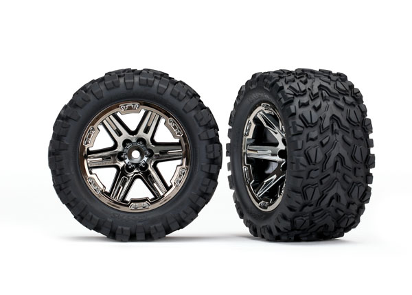 TIRES & WHEELS TALON EXTREME/RXT BLACK CHROME 2.8" 4WD TSM