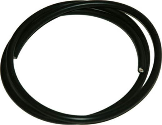 TENNPLUGGKABLER 5.00MM SILICON 1M SORT